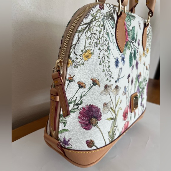 Dooney & Bourke Botanical Floral Satchel NWOT - Picture 3 of 8